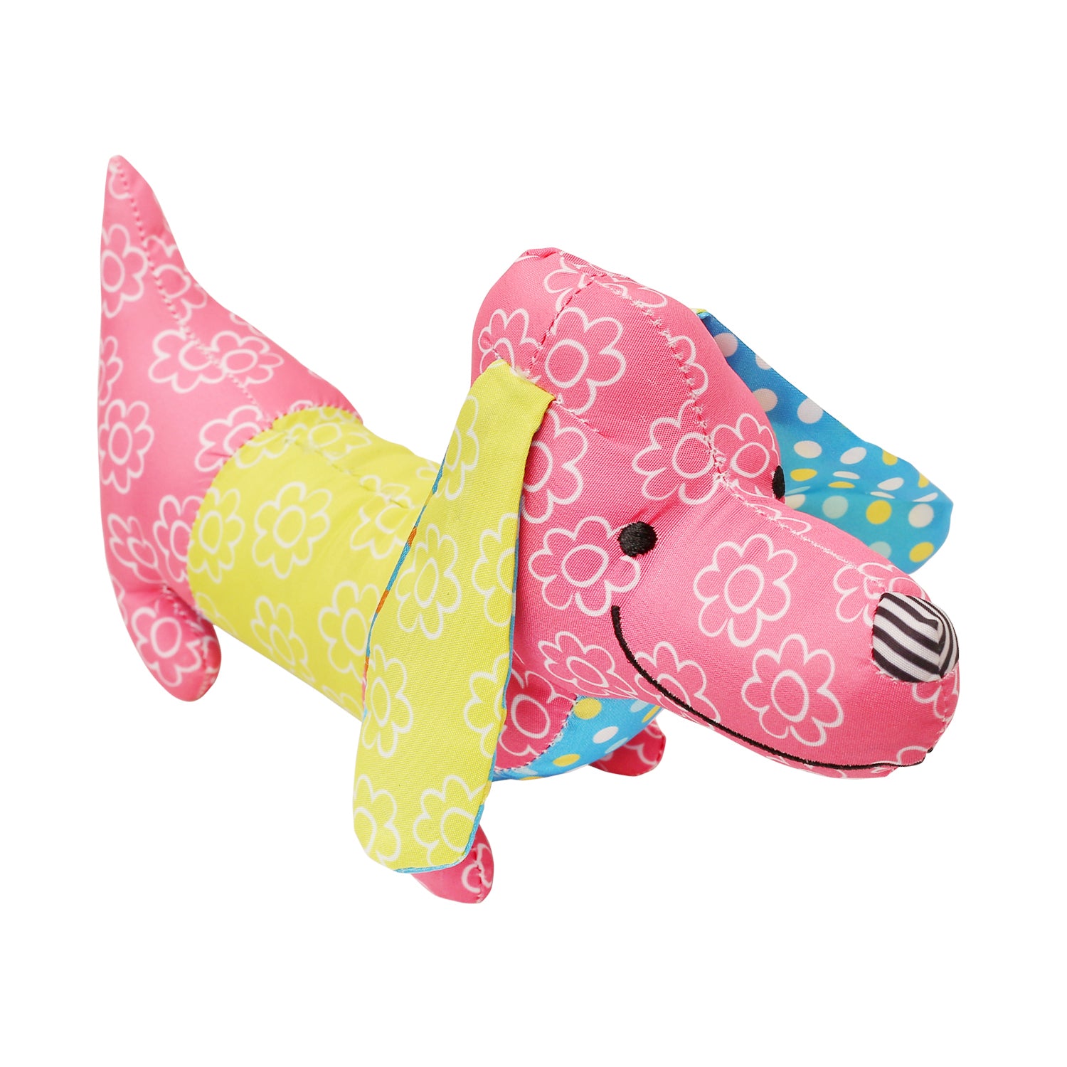 Puppy Pink Soft Rattle Toy - Baby Moo
