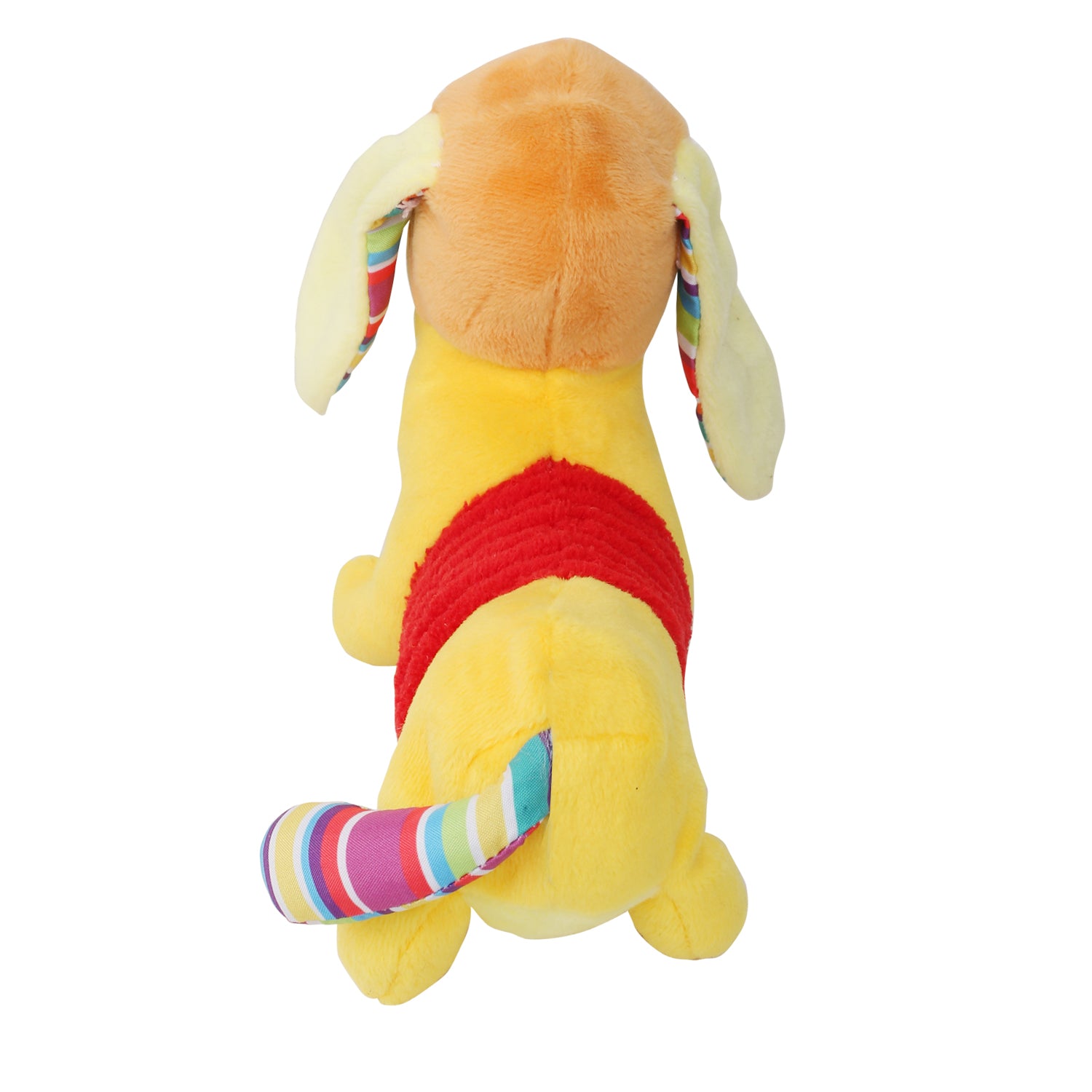 Puppy Yellow Soft Rattle Toy - Baby Moo
