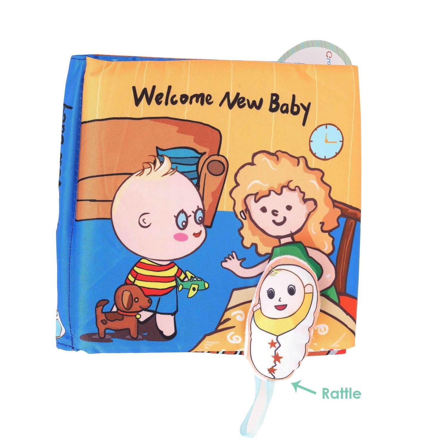 Welcome New Baby Multicolour Activity Cloth Book