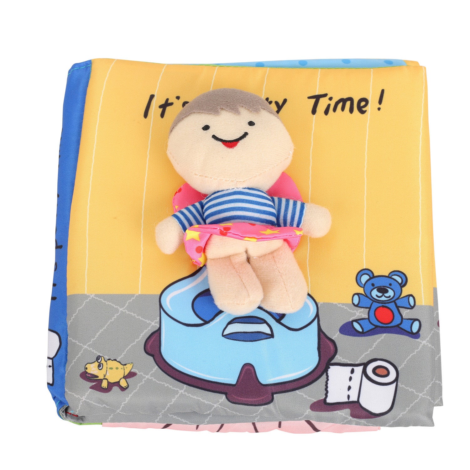 Potty Time Multicolour Activity Cloth Book - Baby Moo