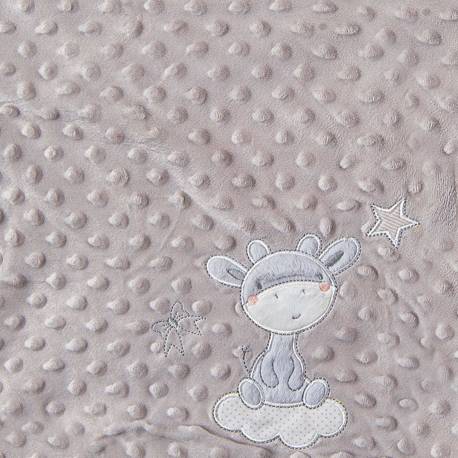 Animal Soft Reversible Bubble Blanket Grey - Baby Moo