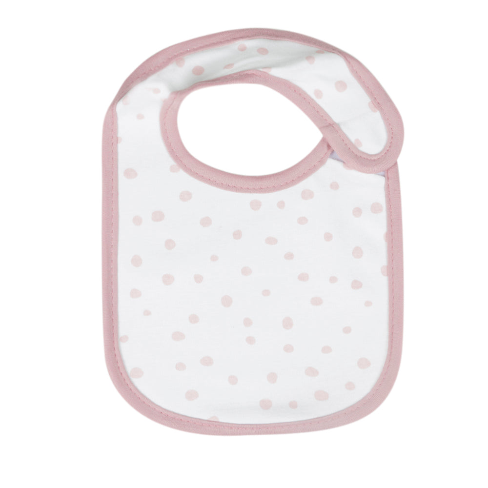 Plain Pink 3 Pk Bibs - Baby Moo