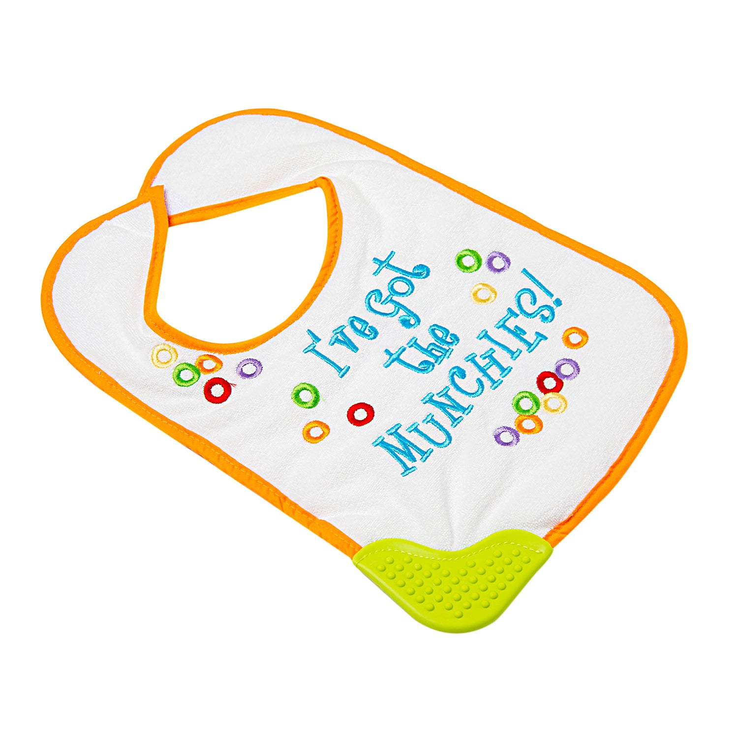 Munching Orange Teether Bib - Baby Moo