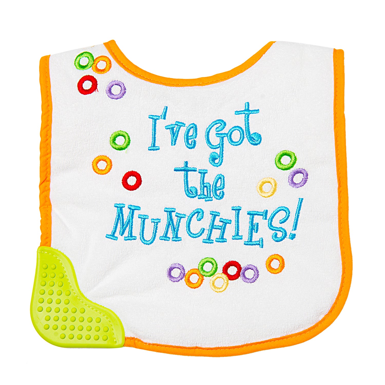 Munching Orange Teether Bib - Baby Moo