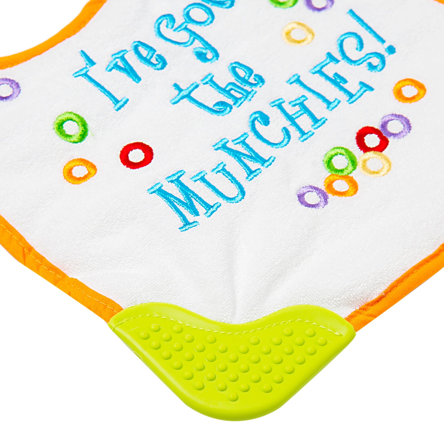 Munching Orange Teether Bib - Baby Moo