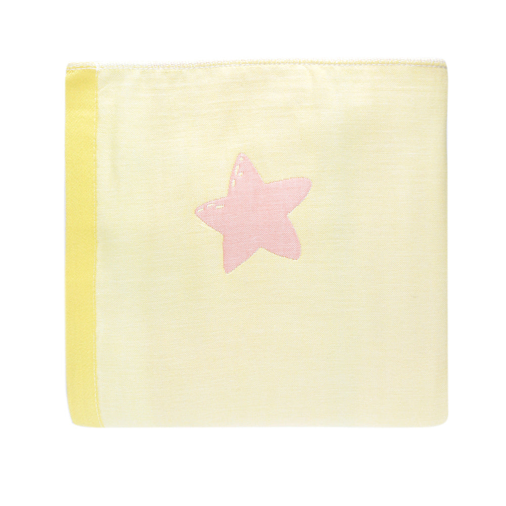 Little Star Bear Yellow Large Muslin Blanket - Baby Moo