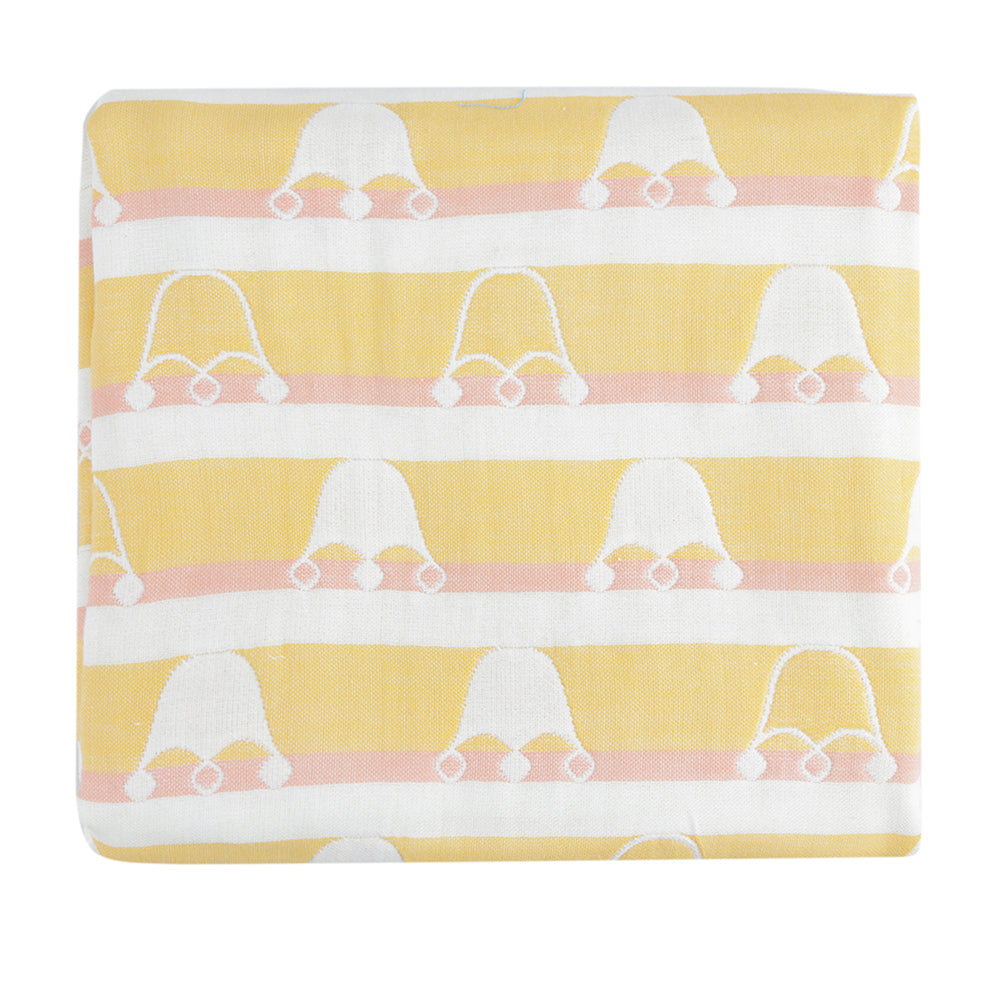 Jellyfish Yellow XL Muslin Blanket - Baby Moo