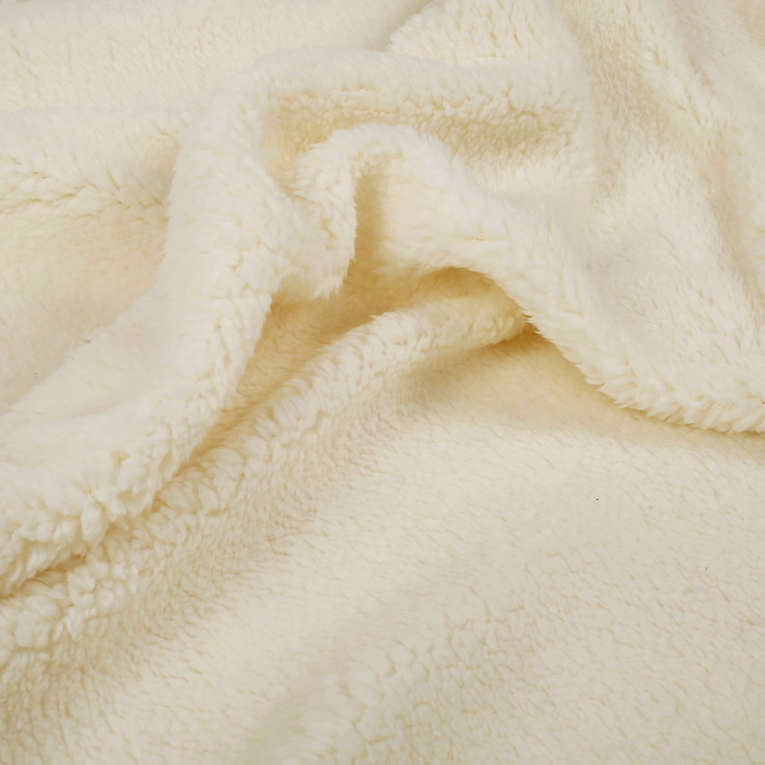 Rainbow Teddy White Double Sided Fur Blanket - Baby Moo