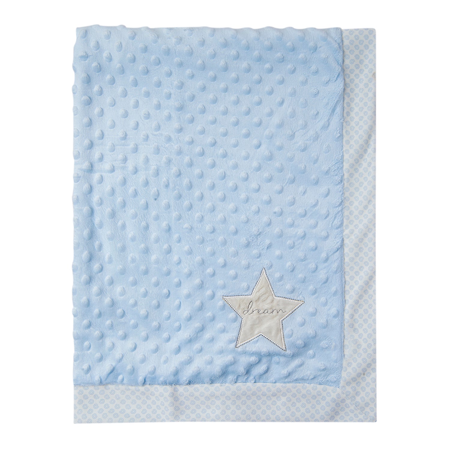 Dreaming Star Soft Reversible Bubble Blanket Blue - Baby Moo