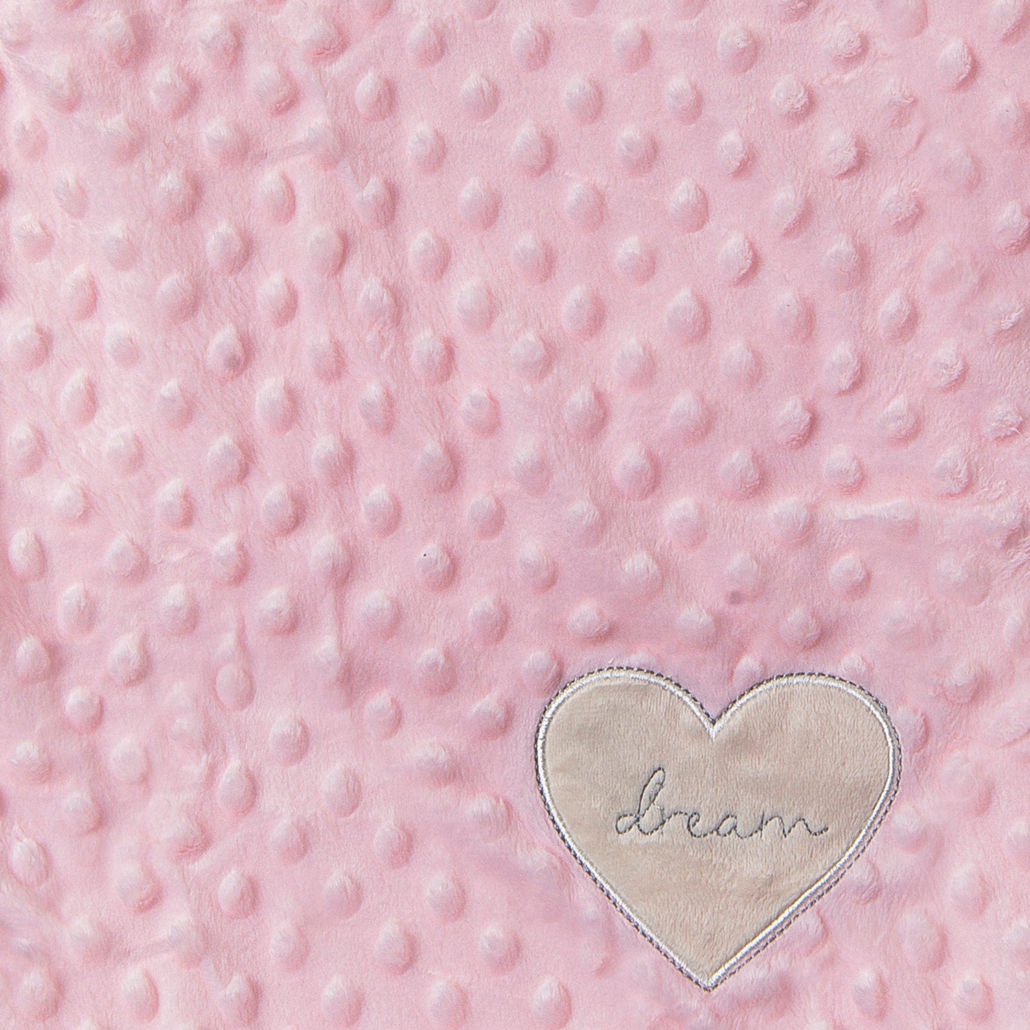 Heart Full Of Dreams Soft Reversible Bubble Blanket Pink - Baby Moo