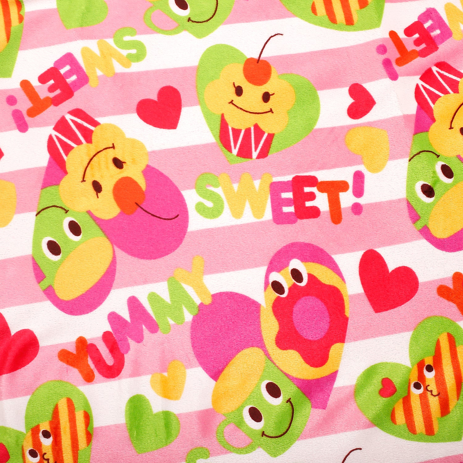 Sweet Cupcake Pink And Yellow Blanket - Baby Moo
