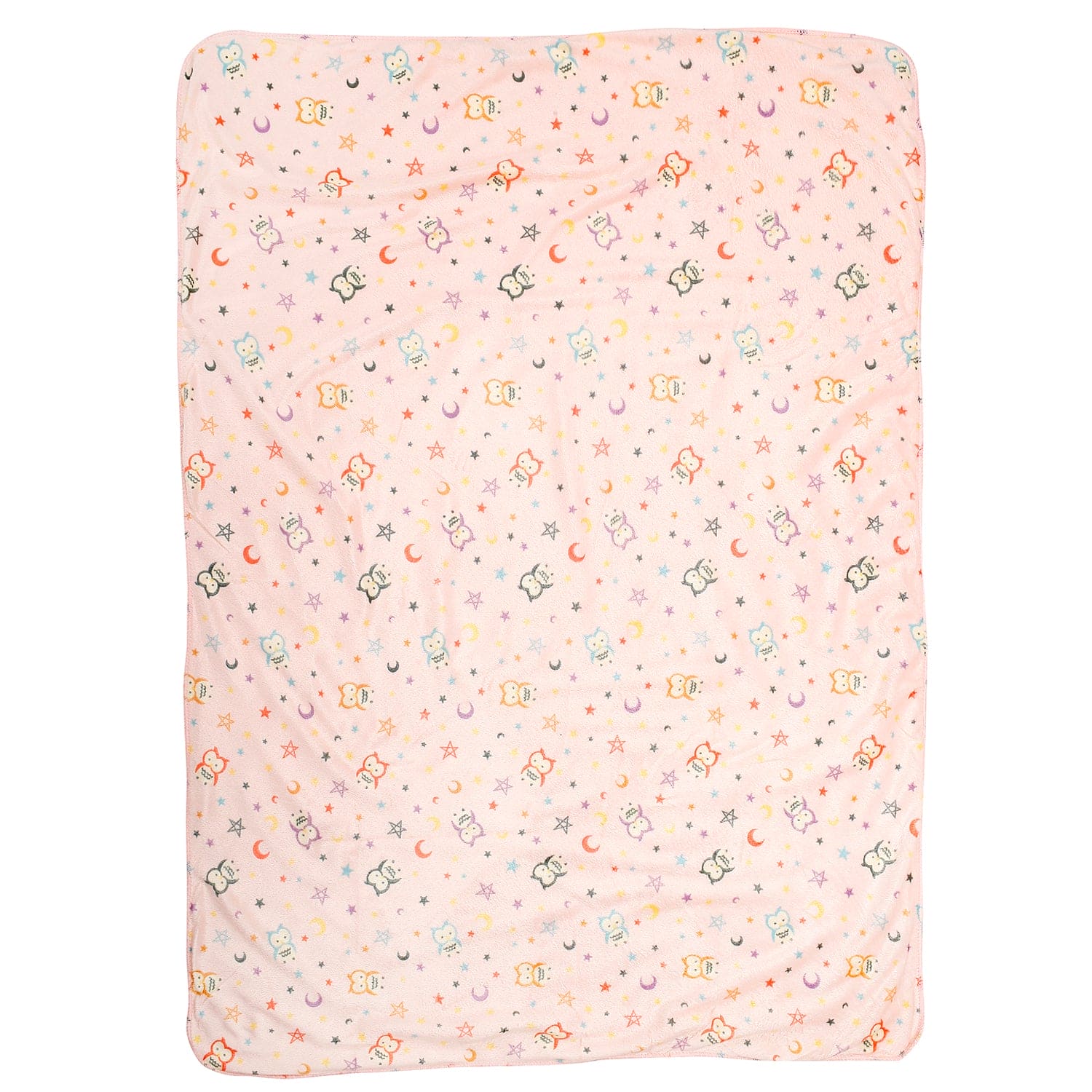 Night Owl Peach Blanket - Baby Moo