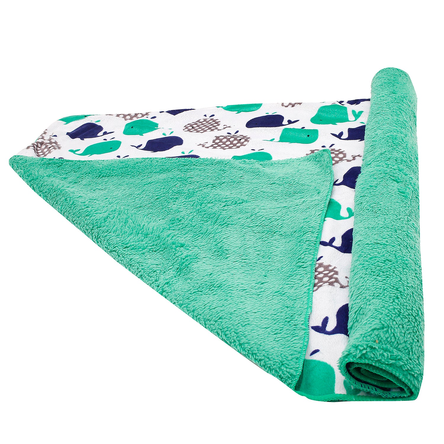 Dolphin Sea Green Blanket - Baby Moo