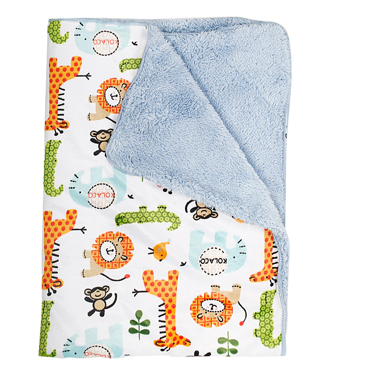 Animal in Jungle Multicolour Blanket - Baby Moo