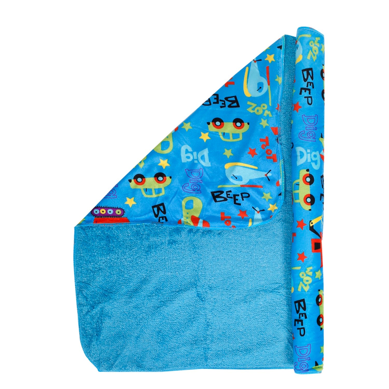 Cars And Planes Blue Blanket - Baby Moo