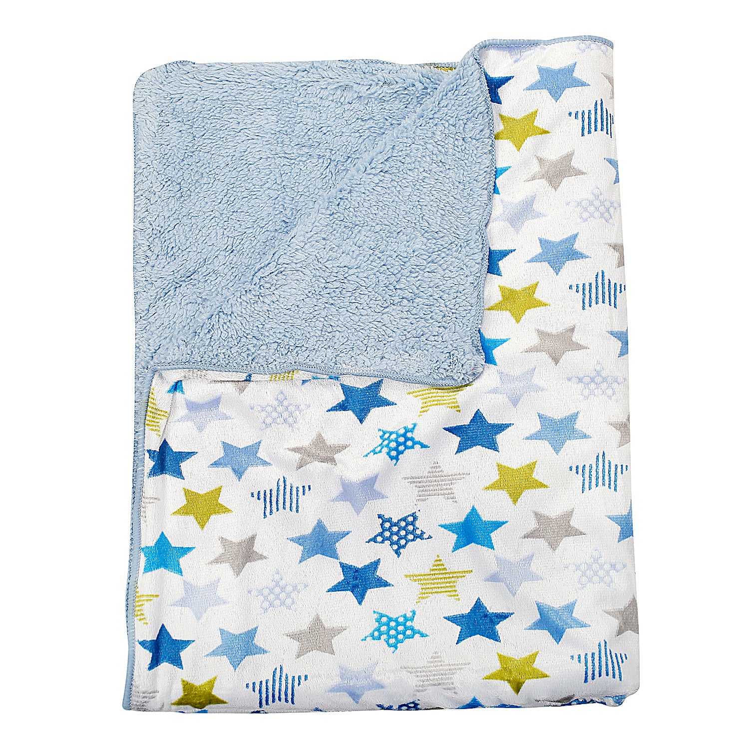Star Blue And White Blanket - Baby Moo