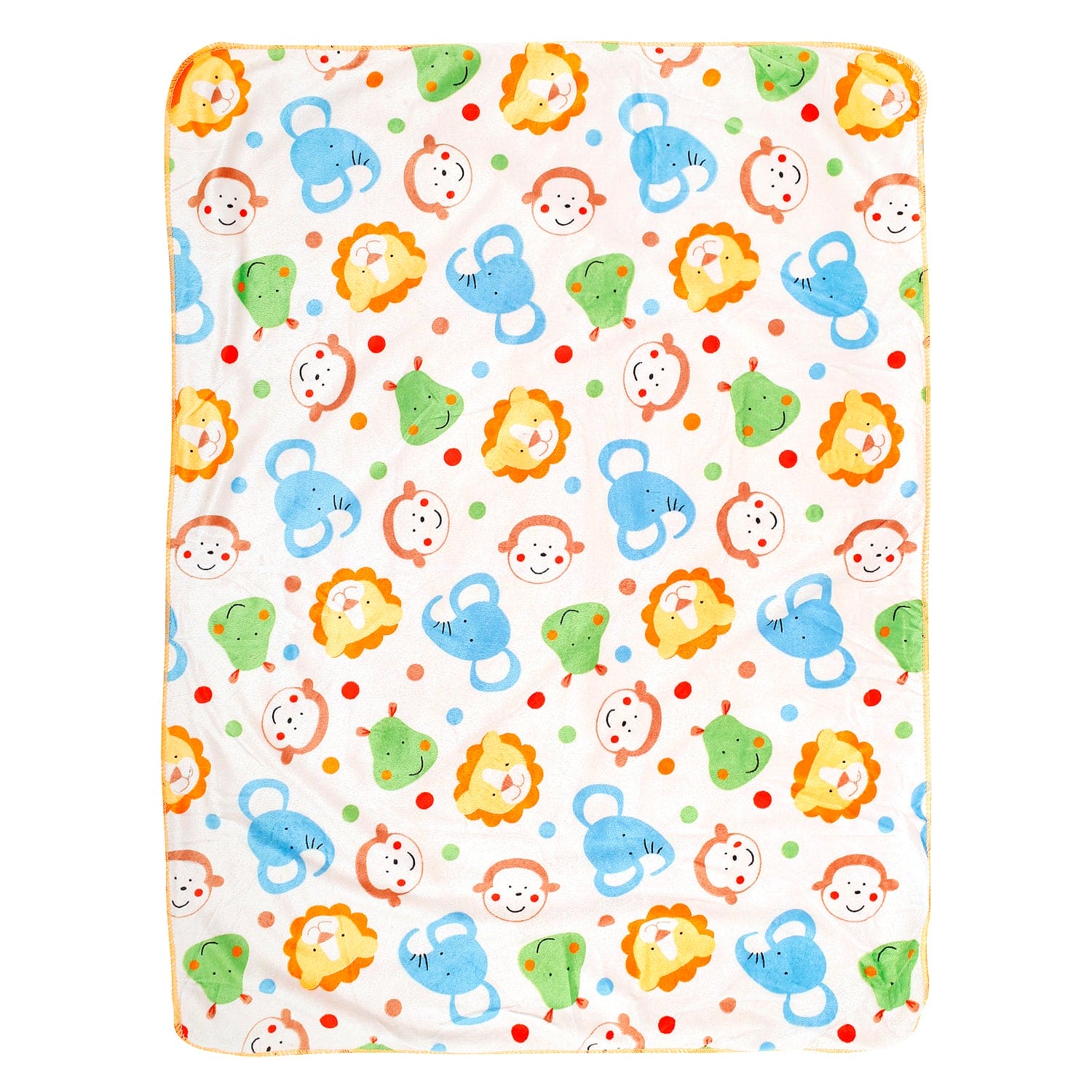 Animal Orange And White Blanket - Baby Moo