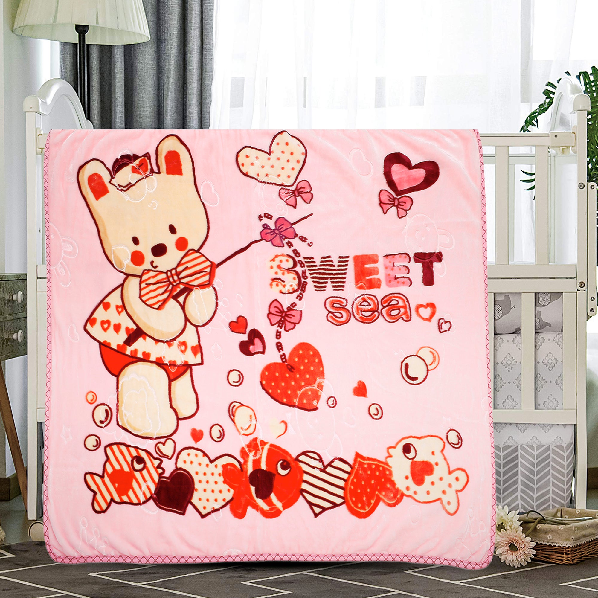 Sweetheart Pink Blanket - Baby Moo