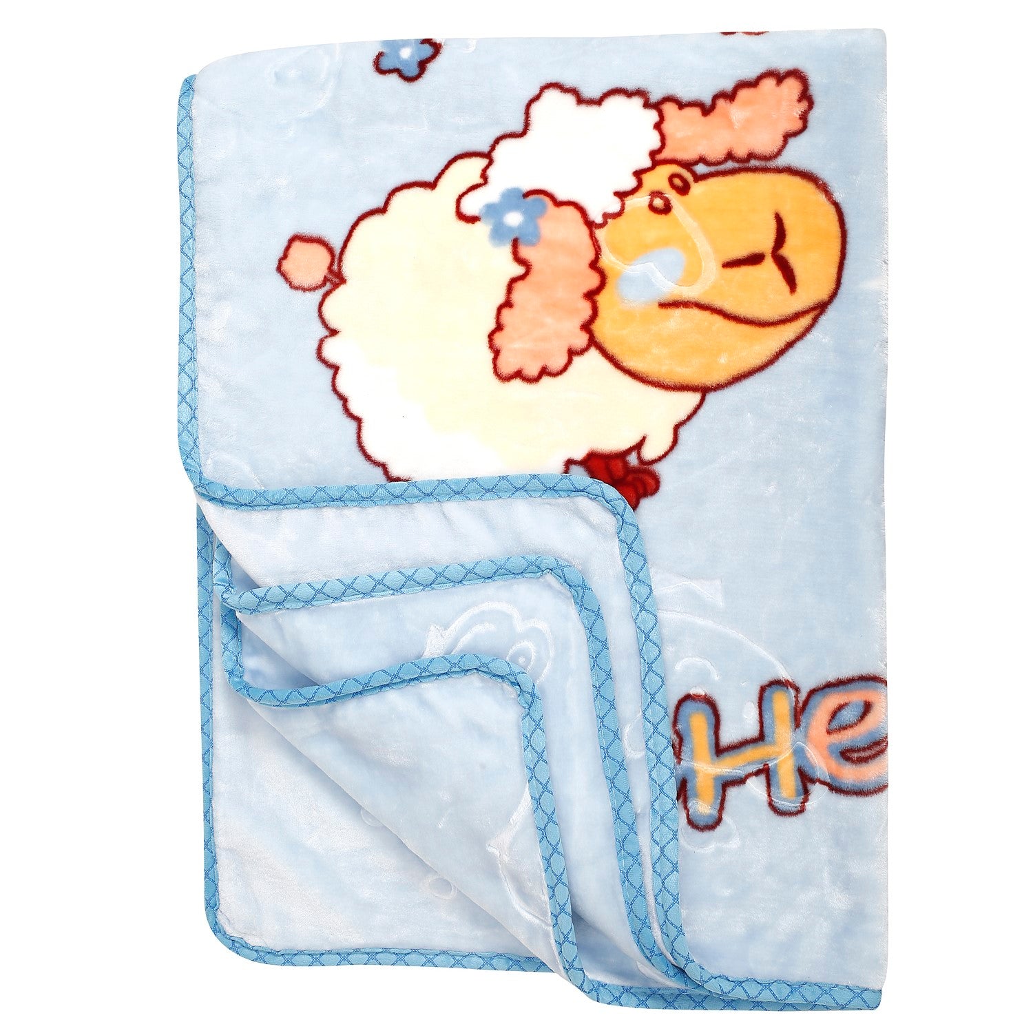 Sheep Blue Blanket - Baby Moo