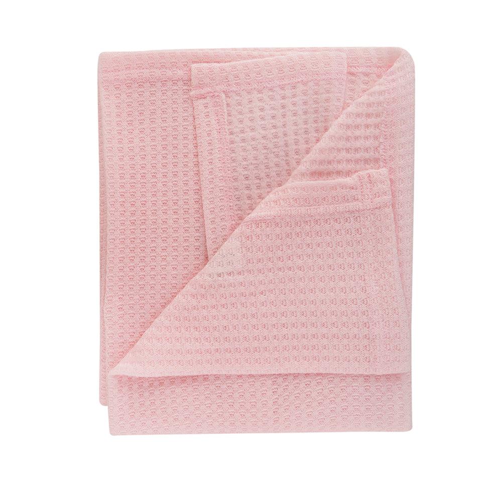Rabbit Pink Waffle Blanket - Baby Moo