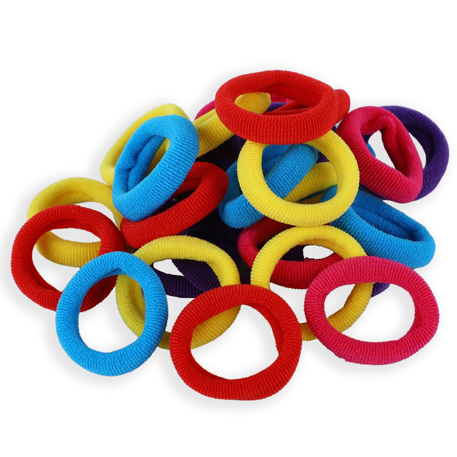 Shivoria 100 pcs Multi Color Hair Holder Tie Soft Tiny Small Elastic Rubber  Bands Braiding for