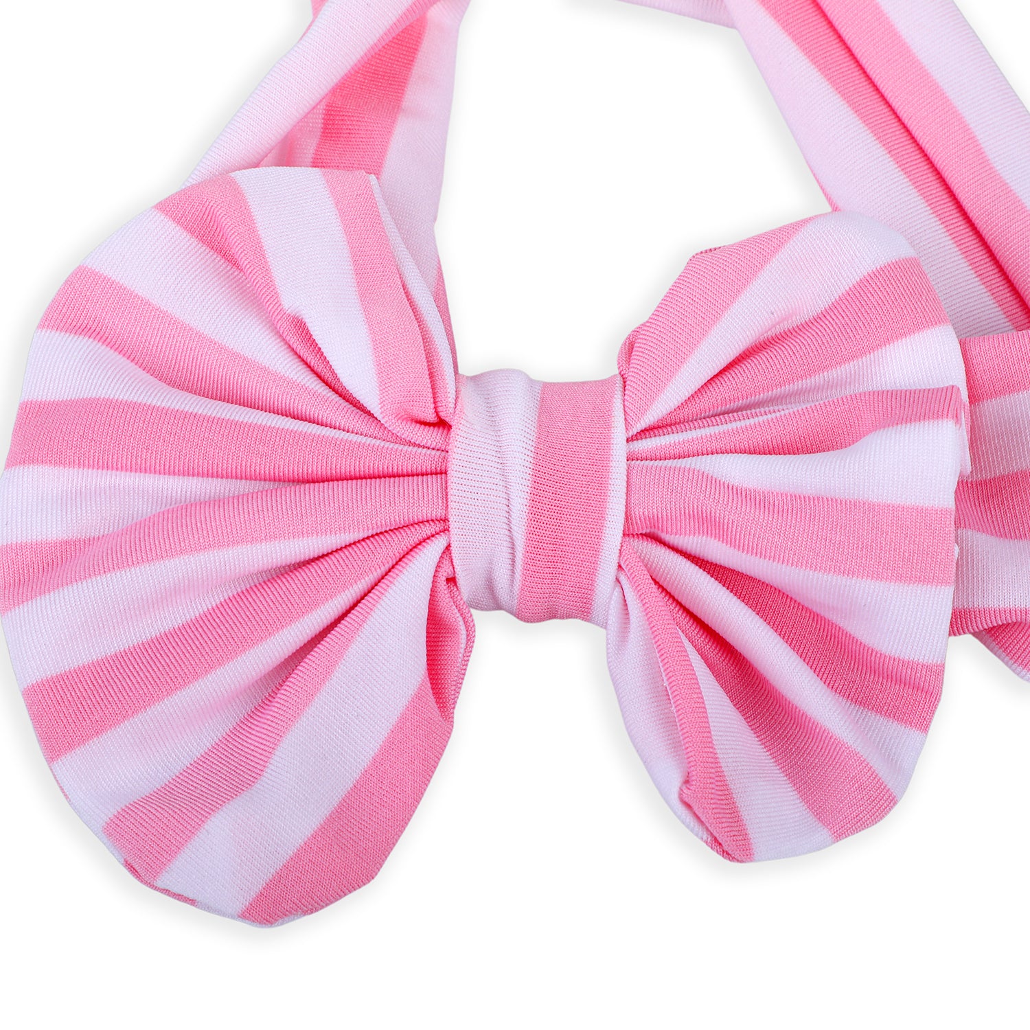 Stripes Soft Bow Headband - Pink - Baby Moo