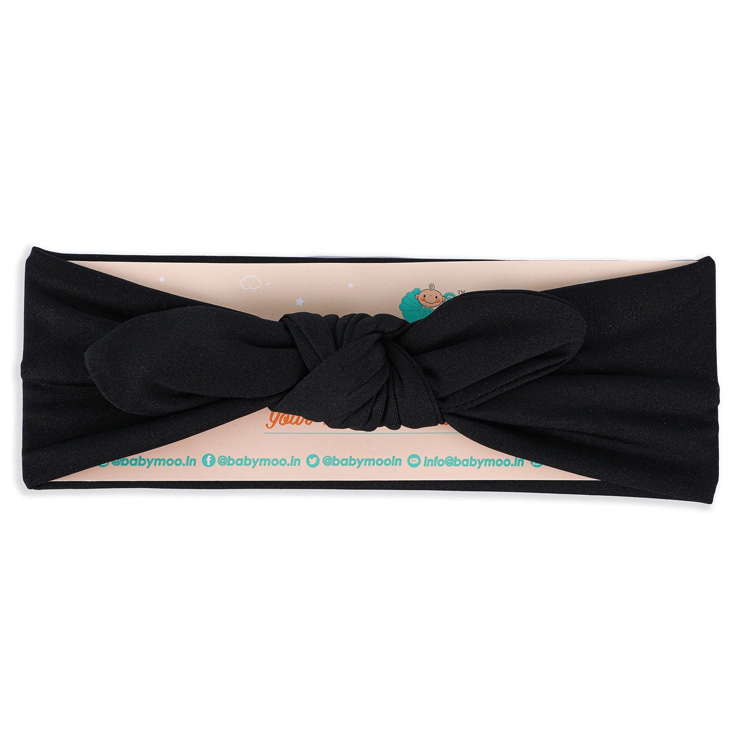 Bow Knot Headband - Black - Baby Moo