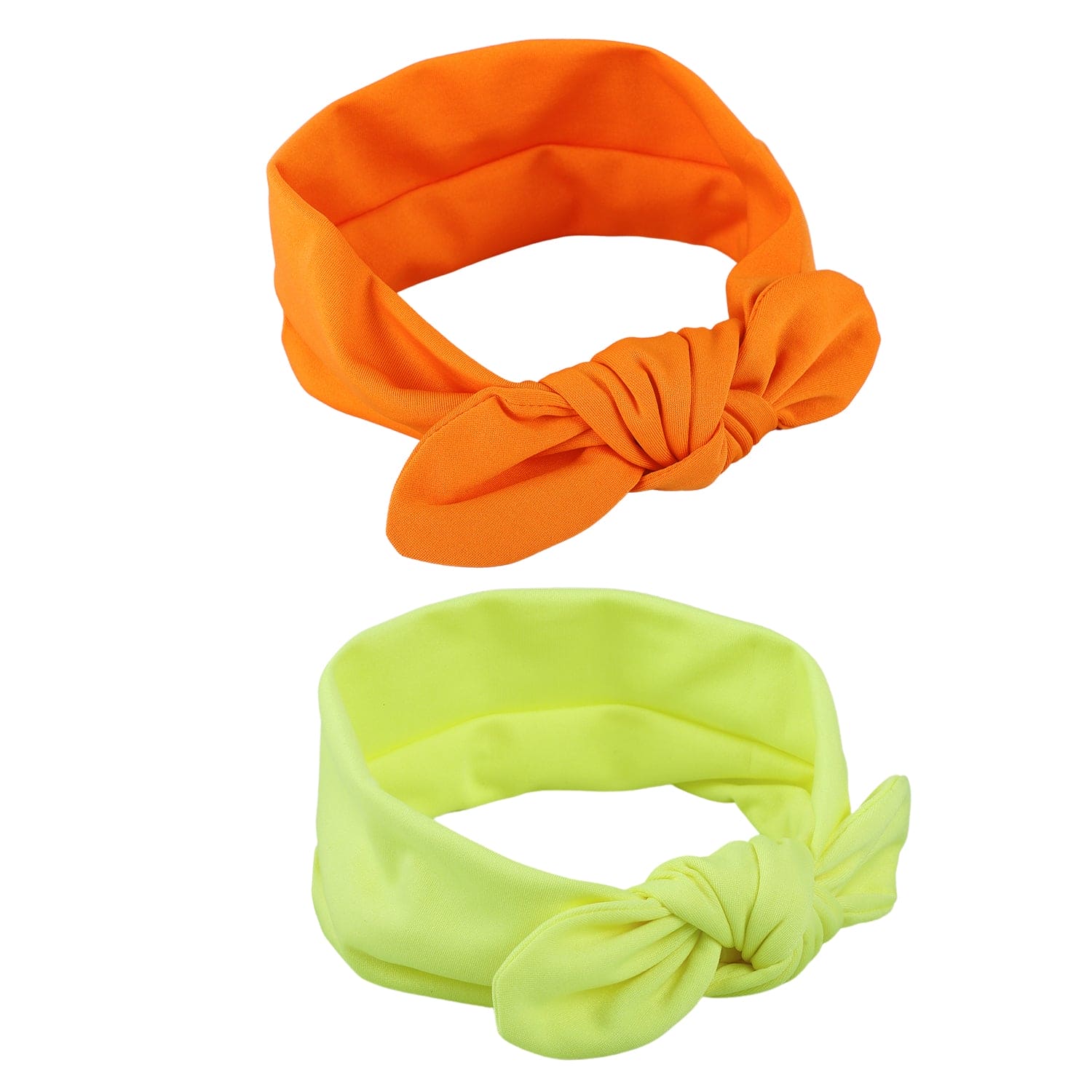 Bow Knot Headbands Set of 2 - Yellow, Orange - Baby Moo