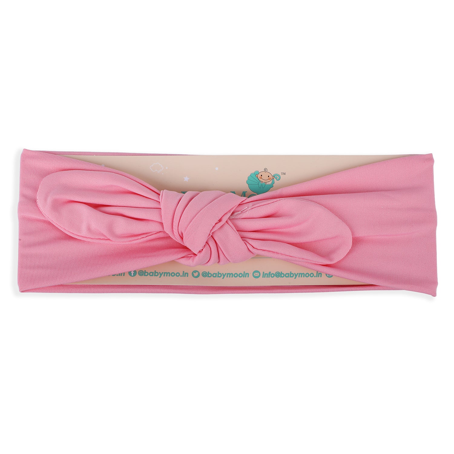 Bow Knot Headband - Light Pink - Baby Moo