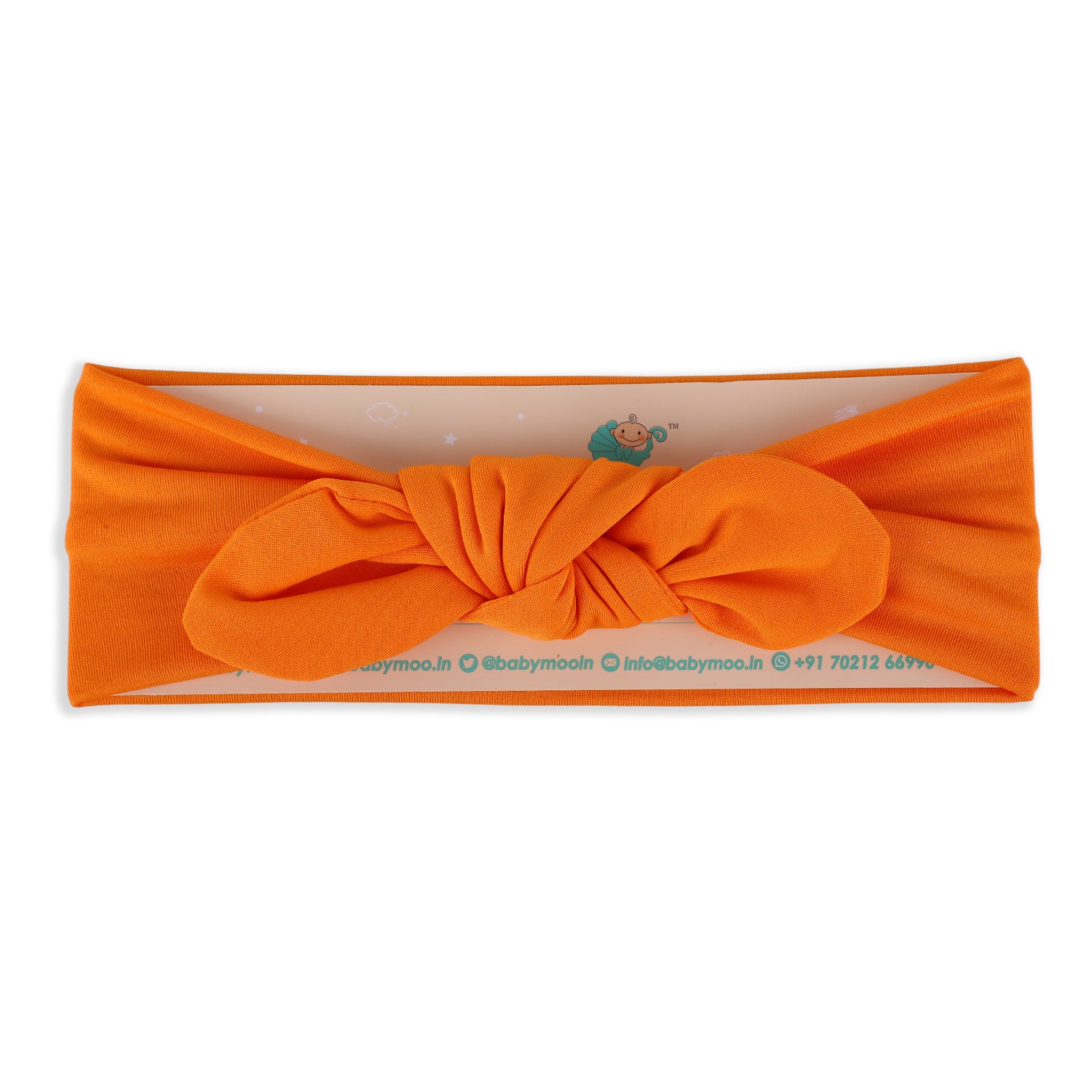 Bow Knot Headband - Orange - Baby Moo