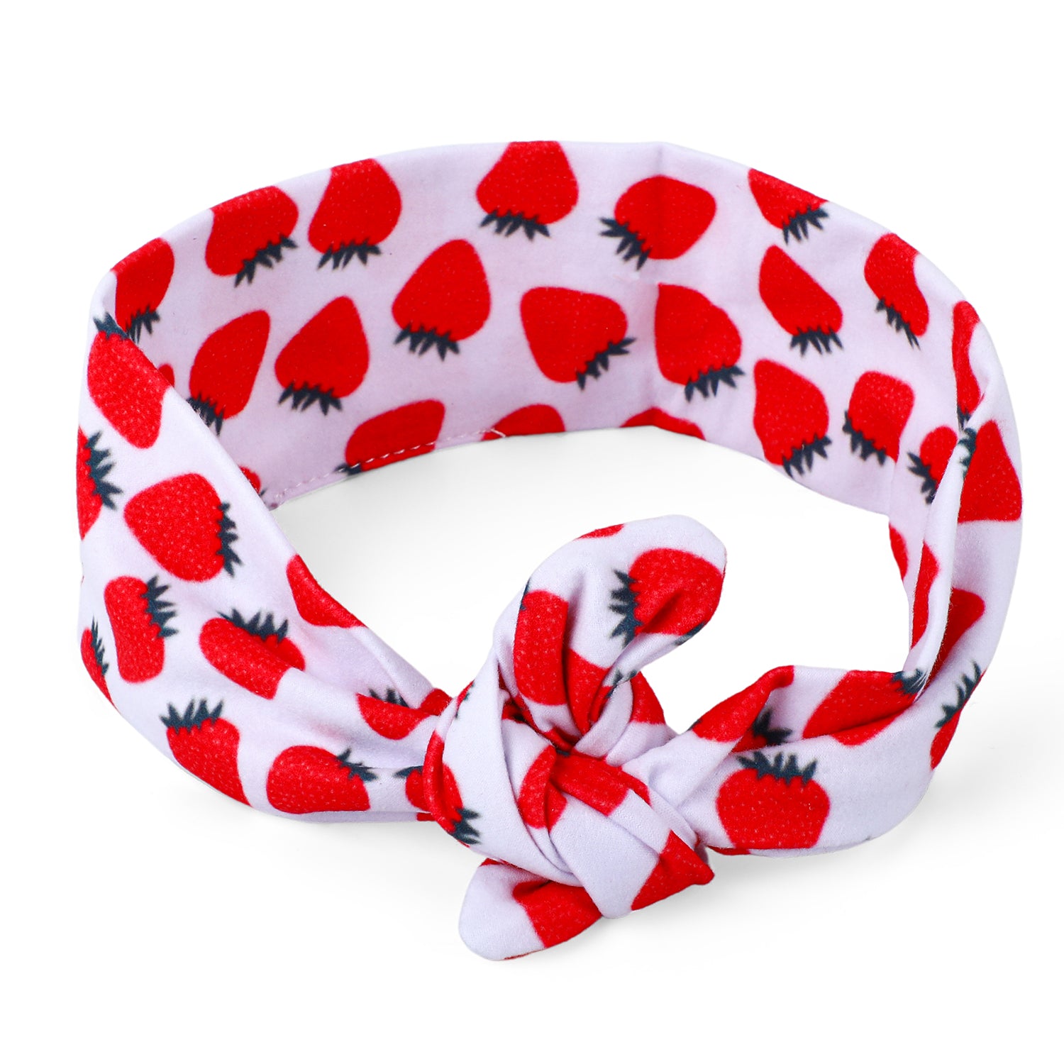 Berry Bow Knot Headband - Red