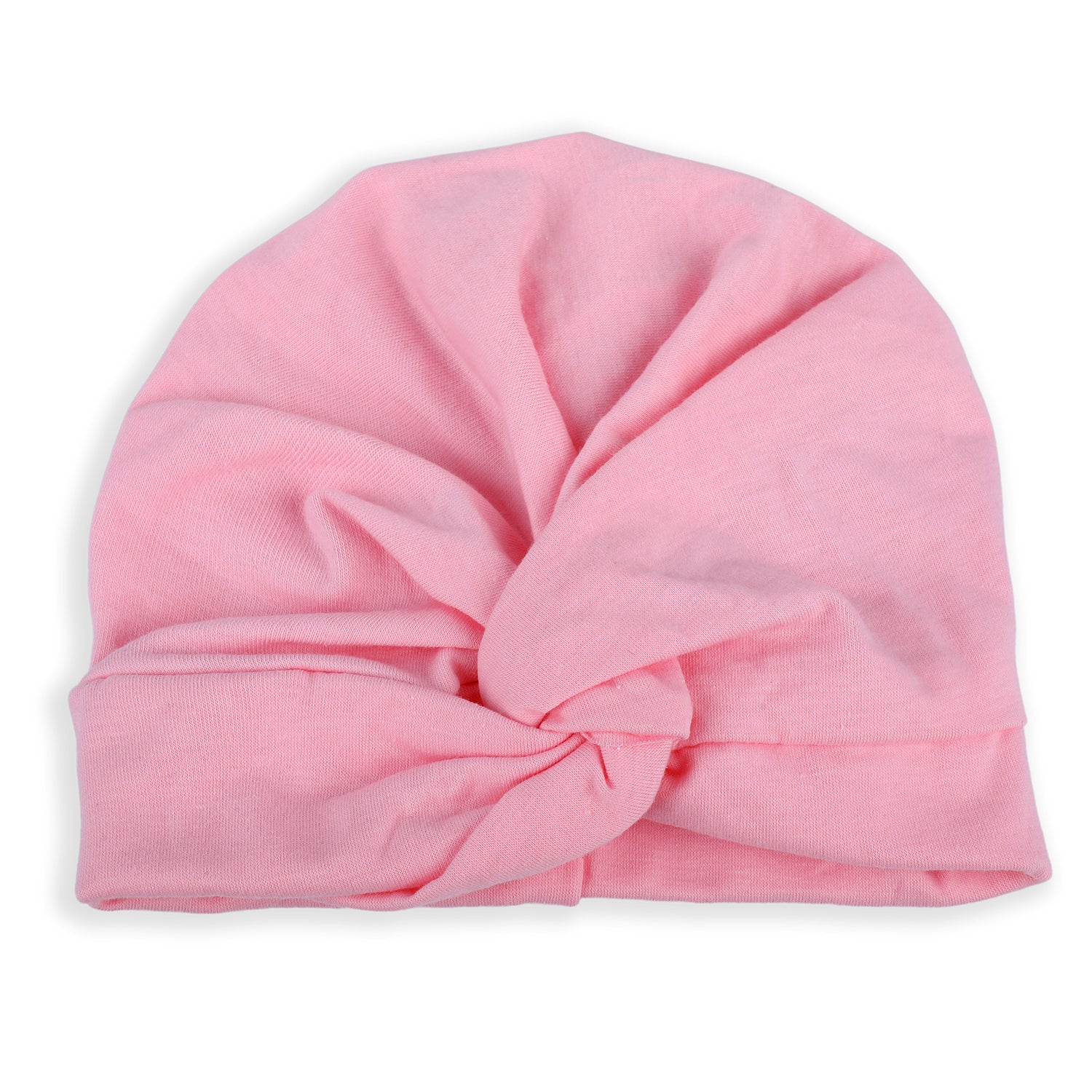 Cute Knotted Turban Cap Infant Beanie - Pink