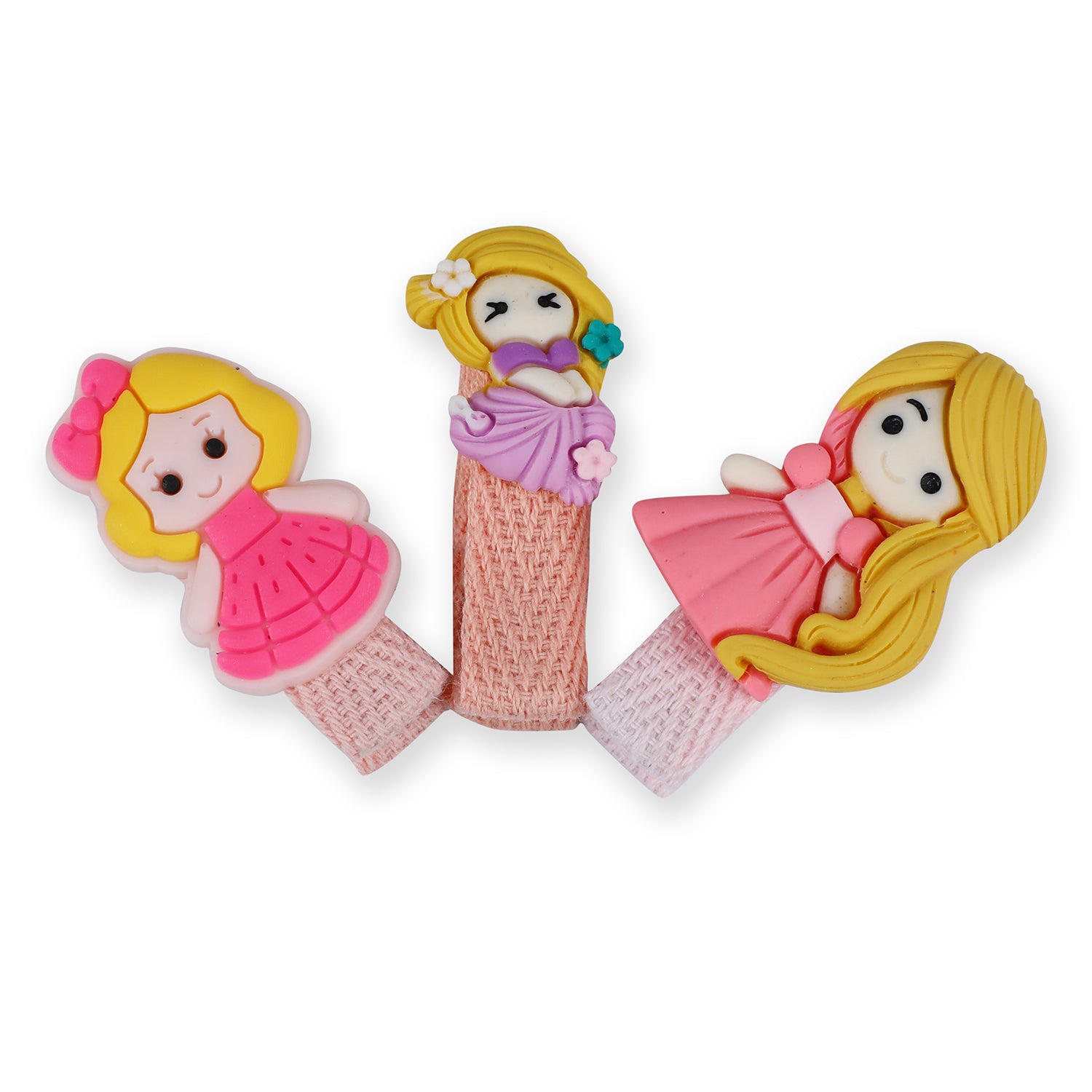Cute Dolls Hair Clips Set 10 Pcs - Pink - Baby Moo
