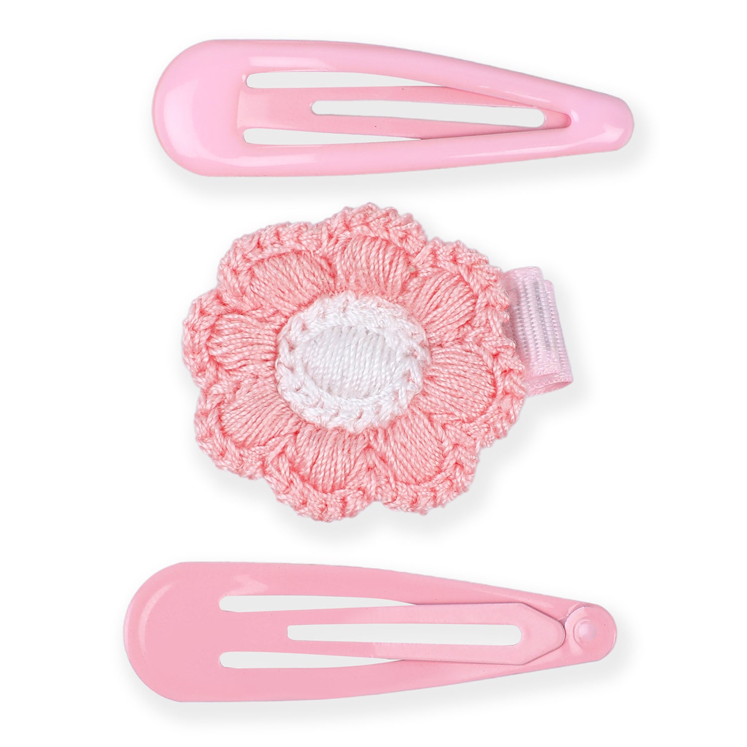 Penelope Floral Hair Clips Set 9 Pcs - Pink - Baby Moo
