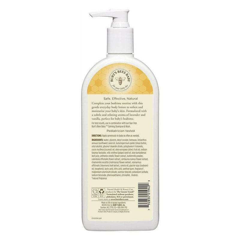 Burts Bees Baby Nourishing Lotion Calming 340gm Yellow - Baby Moo