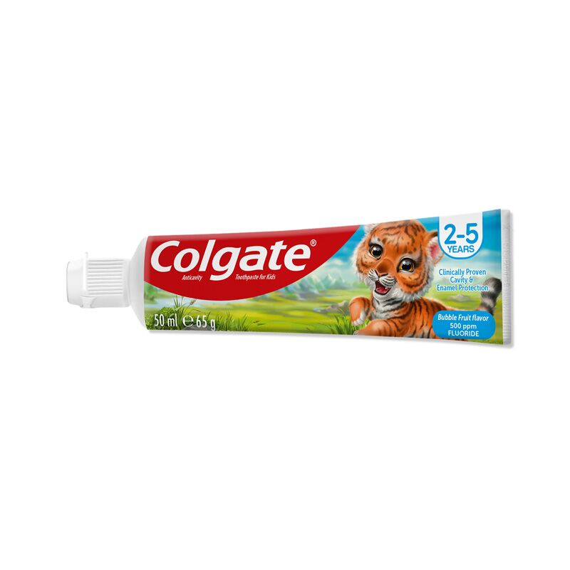 Colgate Toothpaste For Kids 2-5 Years Anticavity Bubble Fruit 65gm Red