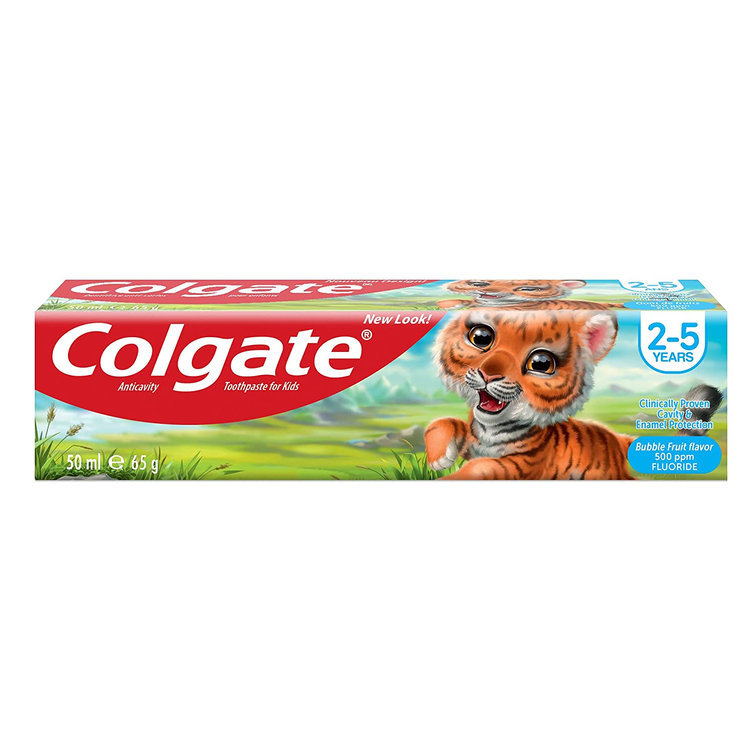 Colgate Toothpaste For Kids 2-5 Years Anticavity Bubble Fruit 65gm Red