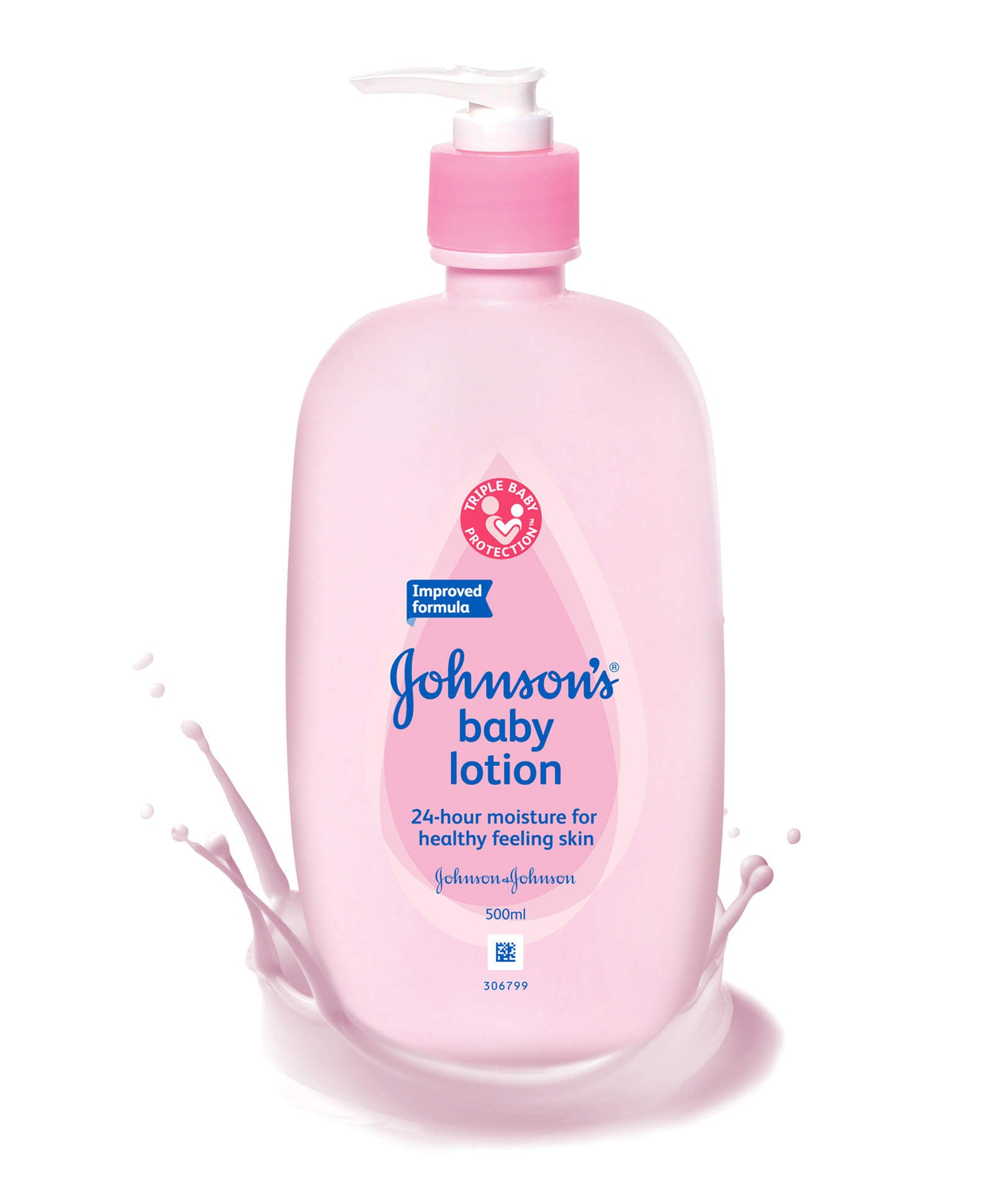 Johnsons Baby Lotion Triple Baby Protection For New Born 500ml Pink - Baby Moo