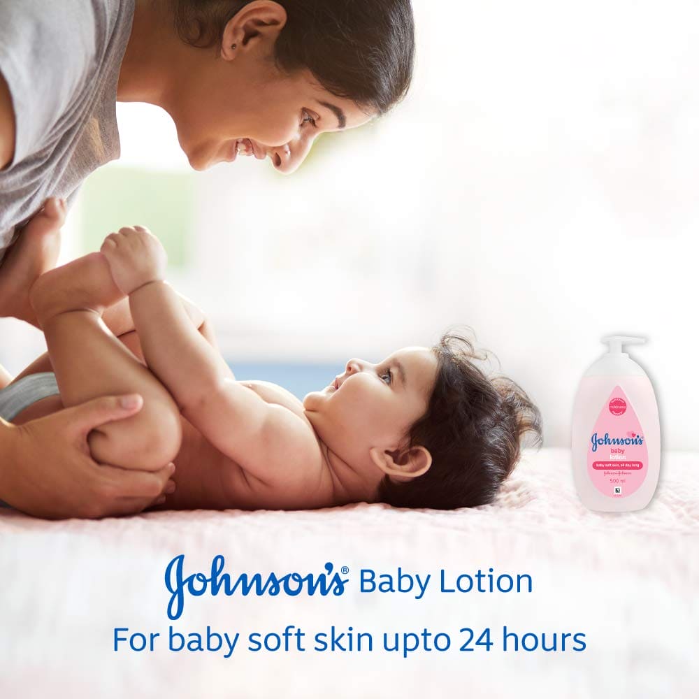 Johnsons Baby Lotion Triple Baby Protection For New Born 500ml Pink - Baby Moo