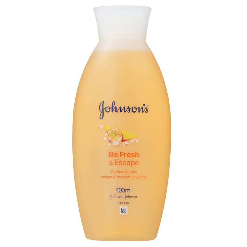 Johnson's Be Fresh and Escape Shower Gel with Mango & Passionfruit Aroma - 400 ml - Baby Moo