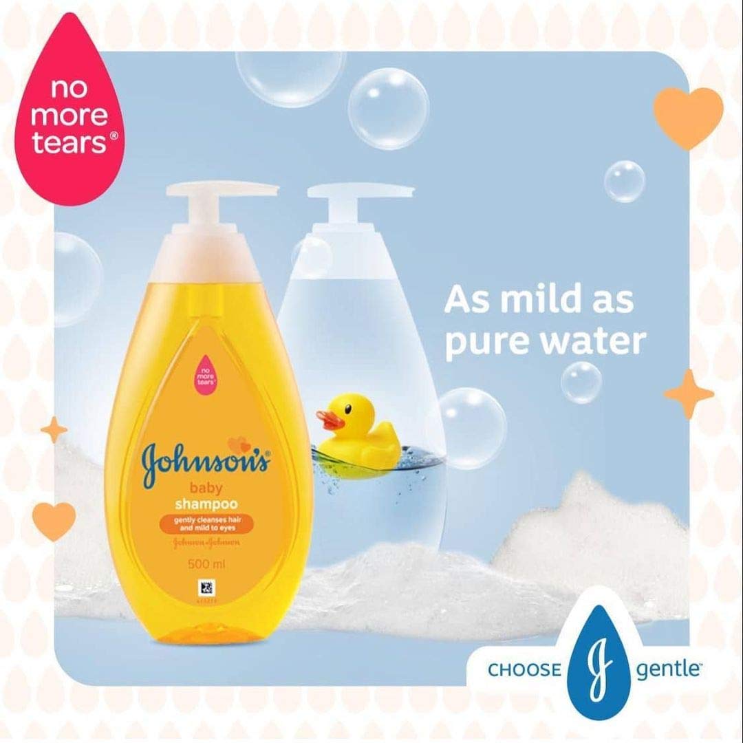 Johnsons Baby Top To Toe Wash 500 ml Yellow - Baby Moo