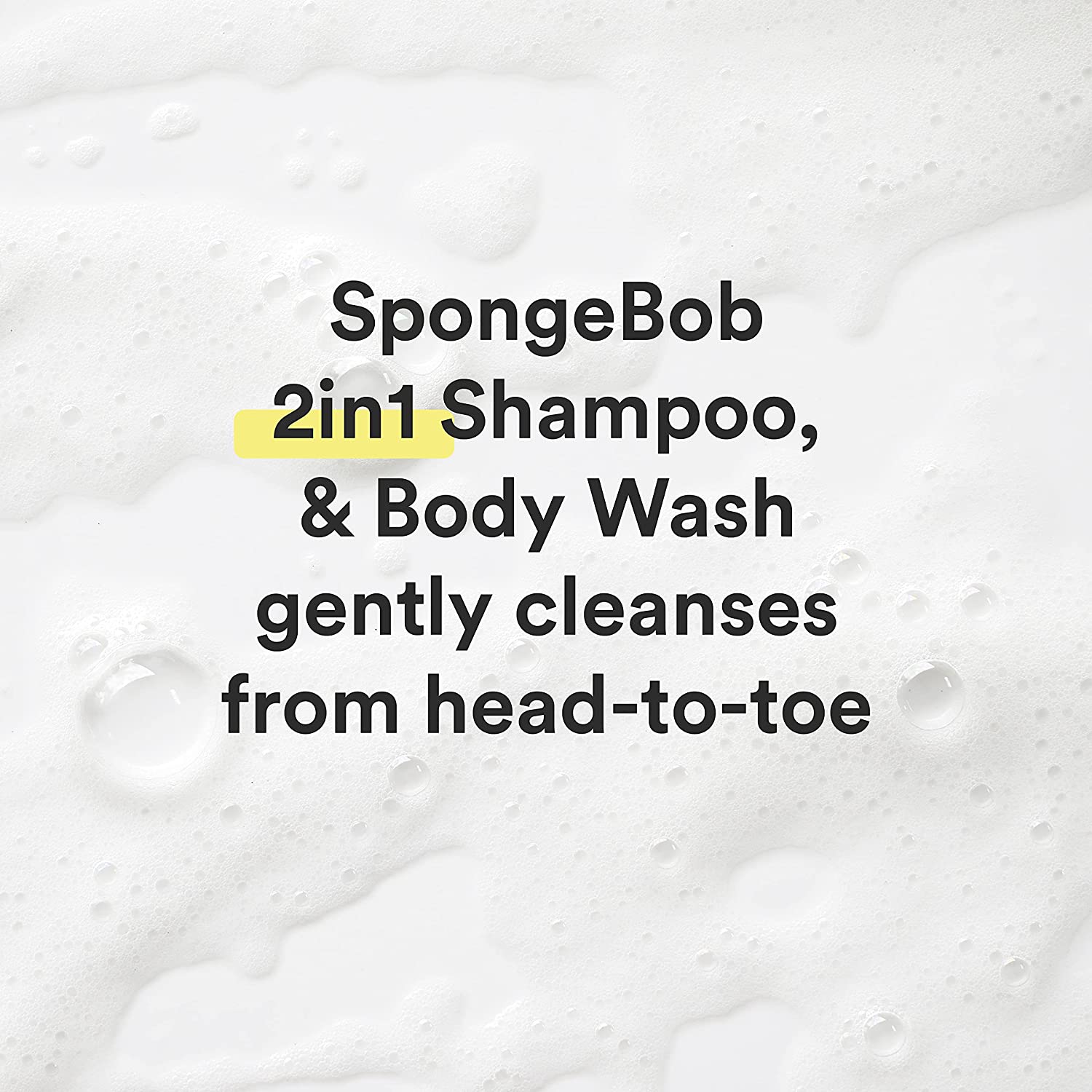 Suave Kids 2in1 Shampoo + Body Wash Spongebob SquarePants Jellyfish Splash 828ml Yellow - Baby Moo