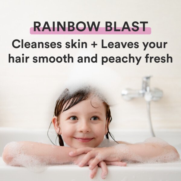 Suave Kids 3in1 Shampoo + Conditioner + Body Wash JoJo Siwa Rainbow Blast 828ml Grey