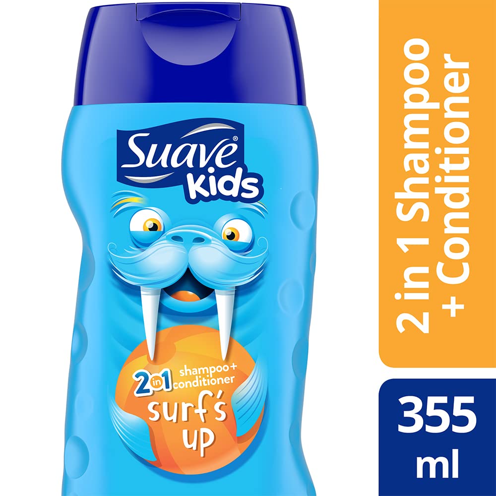 Suave Kids 2in1 Shampoo + Conditioner Surfs Up 355ml Blue - Baby Moo