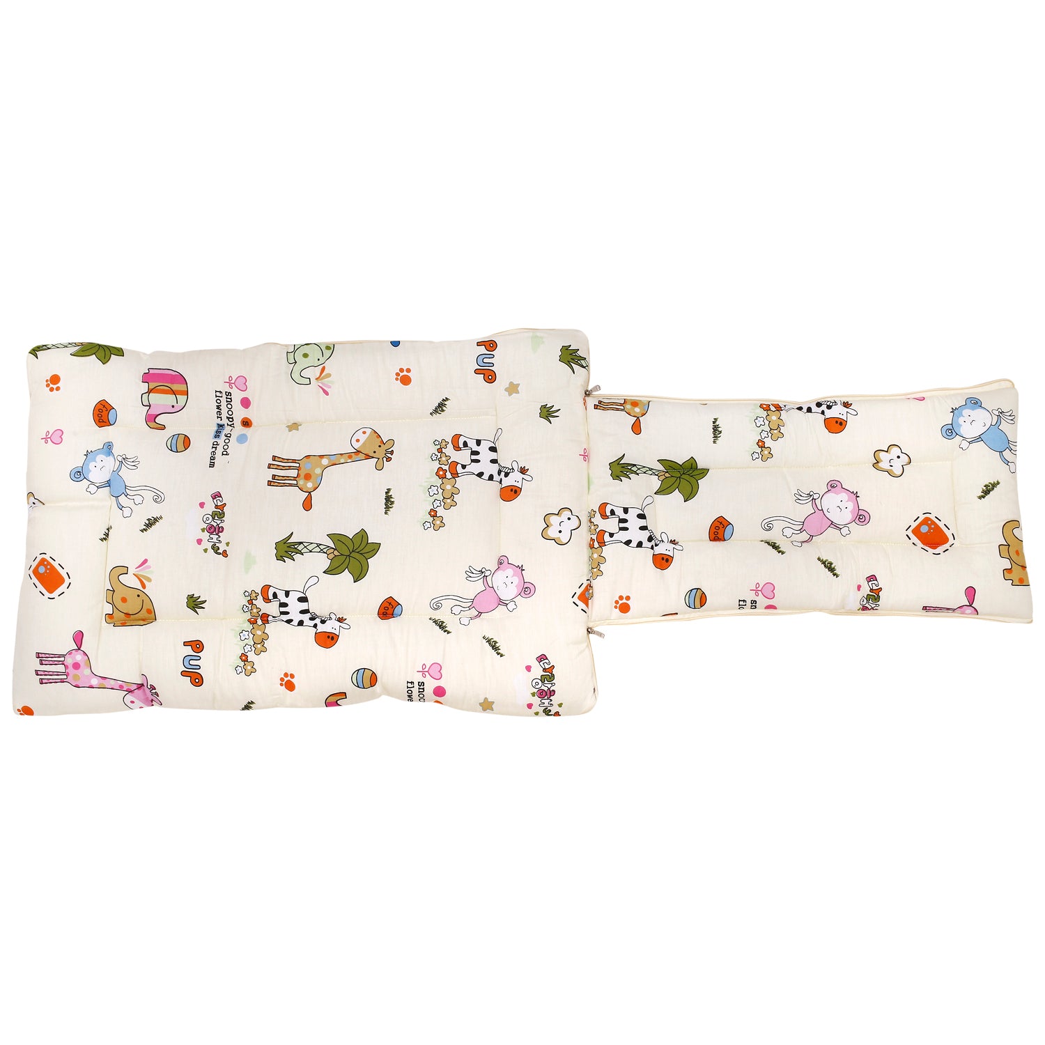 Premium Bedding Gift Set I Love Animals Cream - Baby Moo