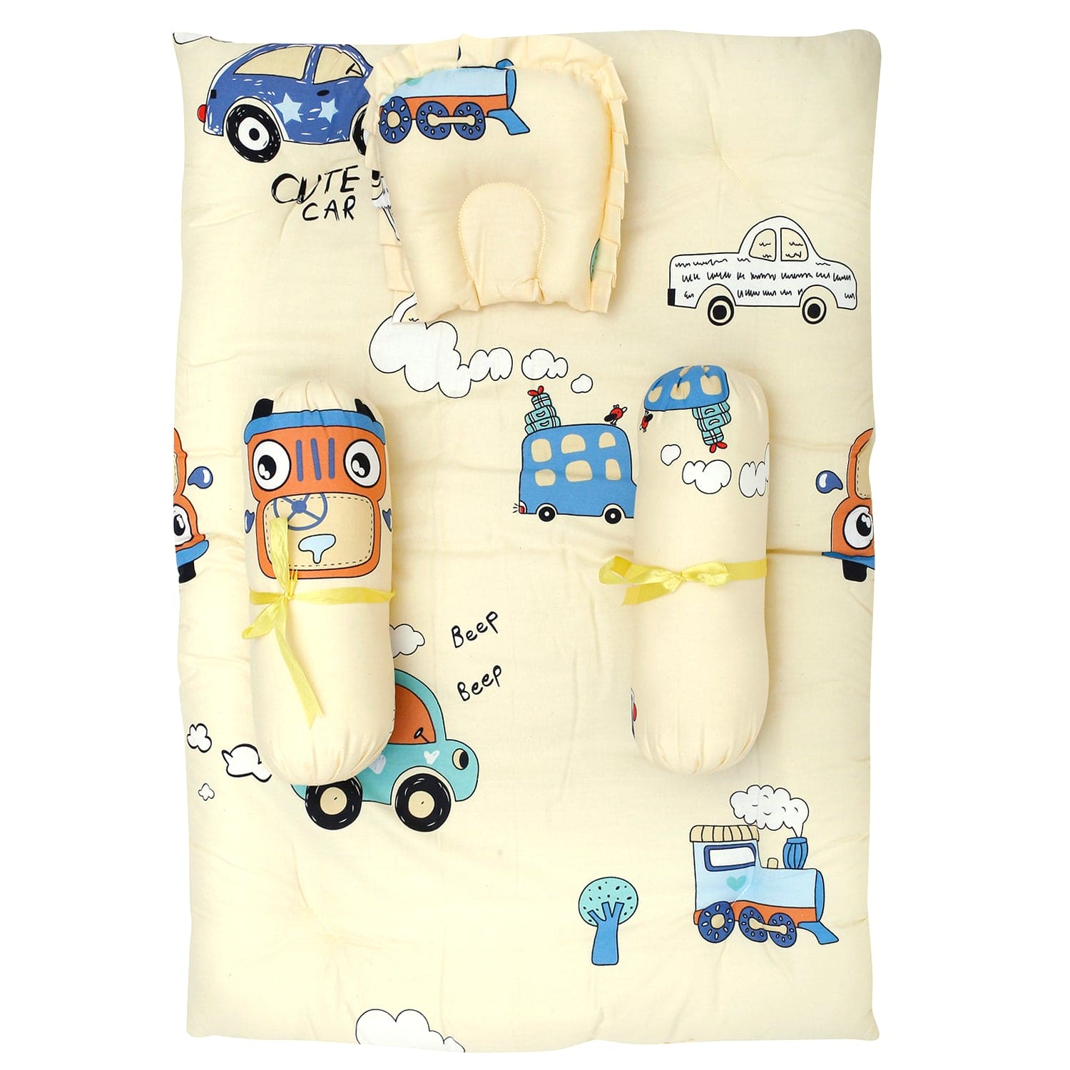 Premium Bedding Gift Set Vintage Ride Yellow - Baby Moo