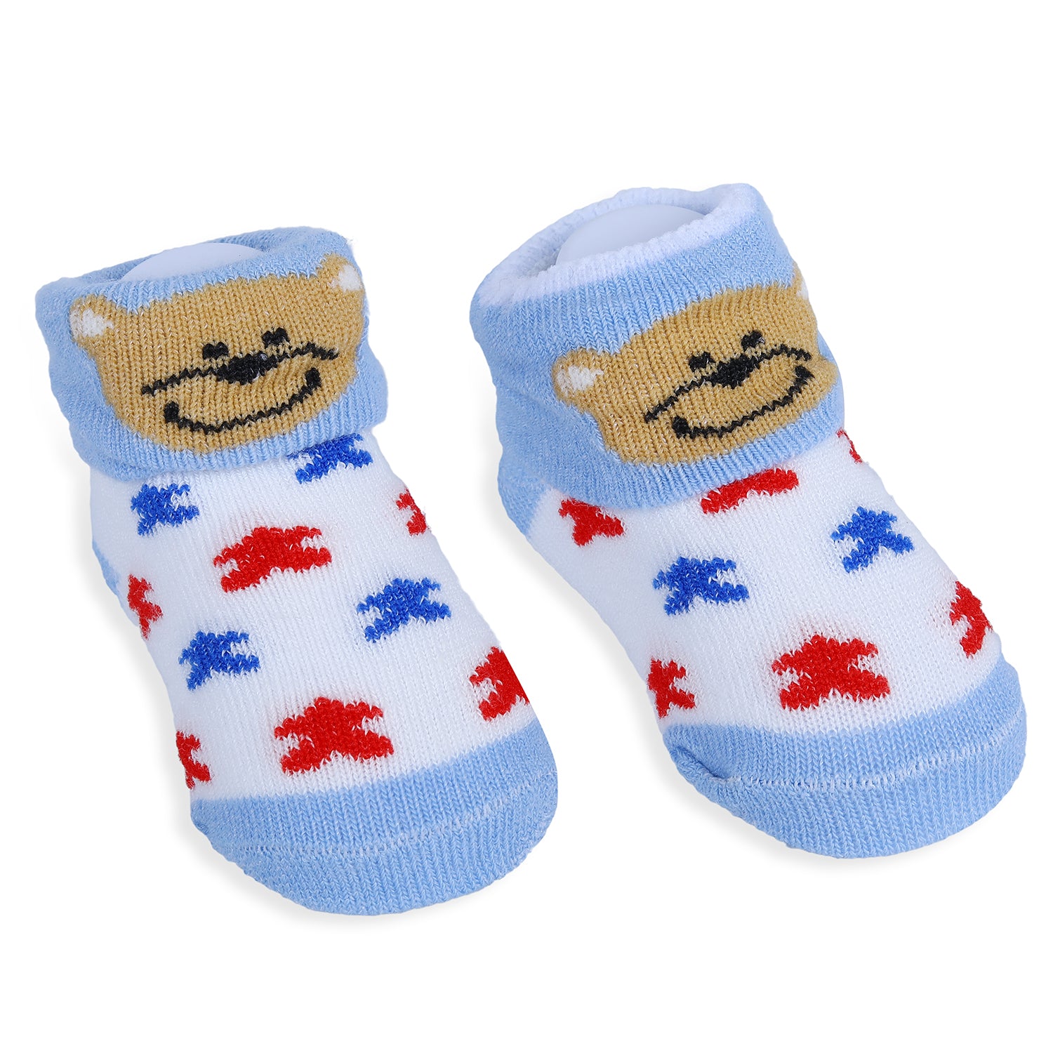 Gentleman Newborn Feeding Bib Mittens Socks Matching GIft Set Of 3 Bibs & Socks - Multicolour - Baby Moo