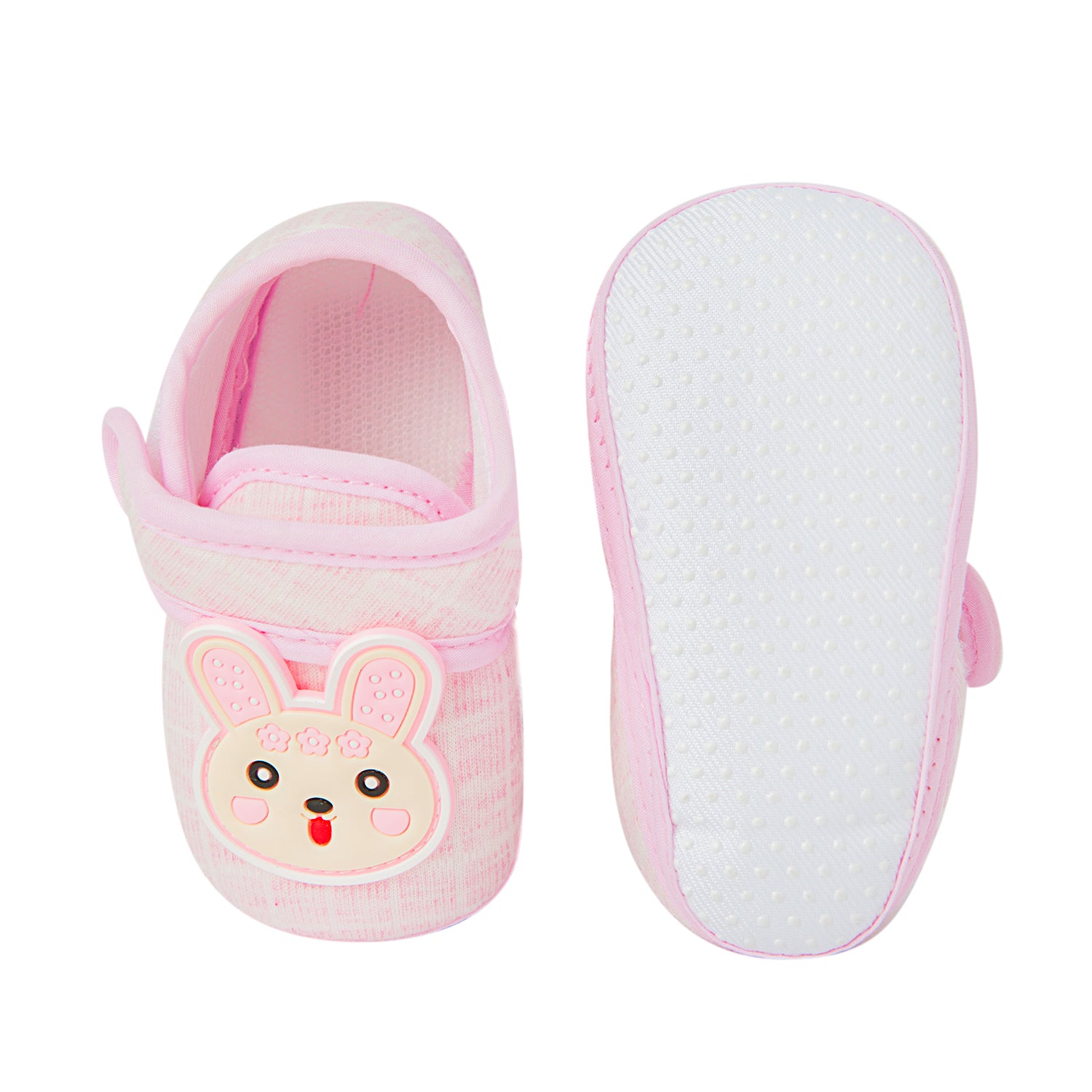 Cute Bunny Pink Booties - Baby Moo