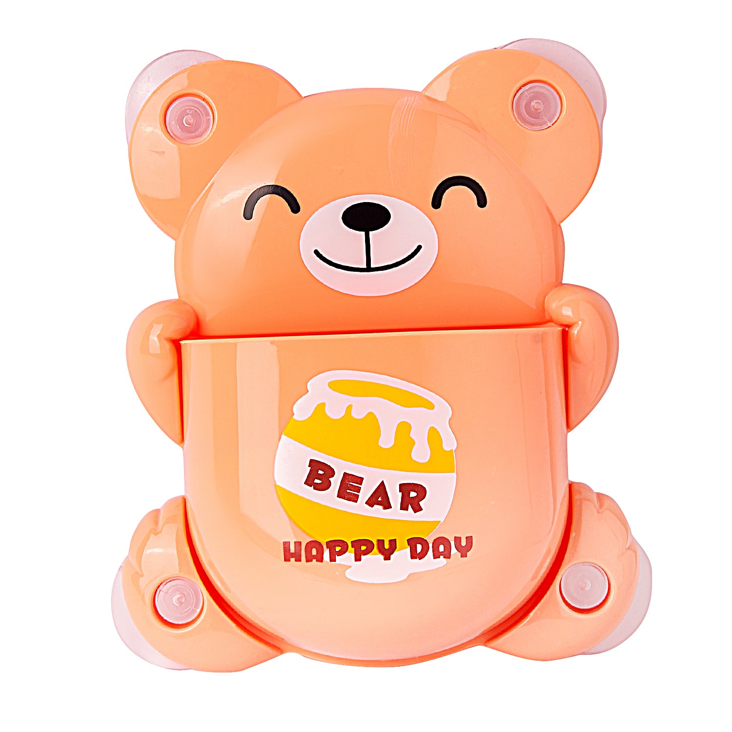 Blushing Bear Orange Toothbrush Holder - Baby Moo