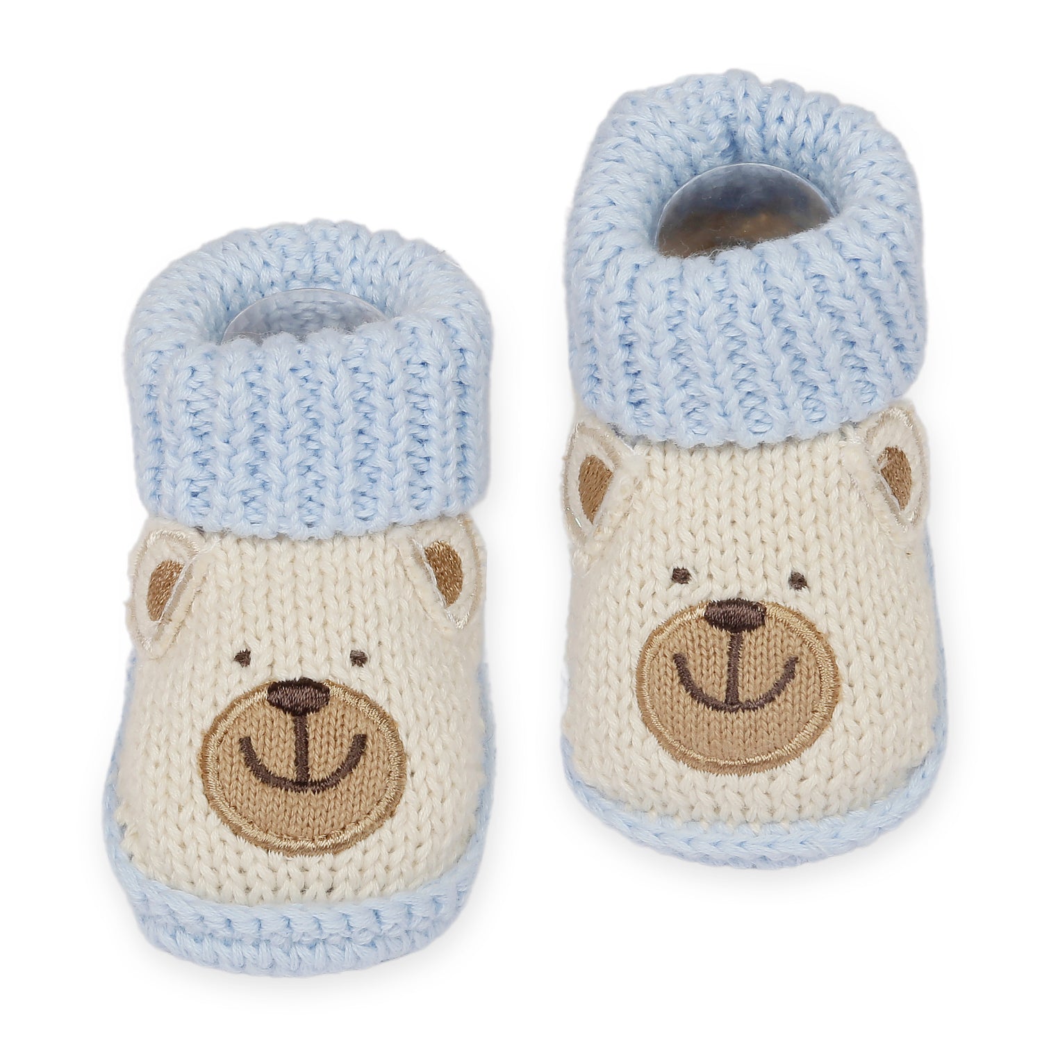 Cute Bear Newborn Crochet Socks Booties - Multicolour